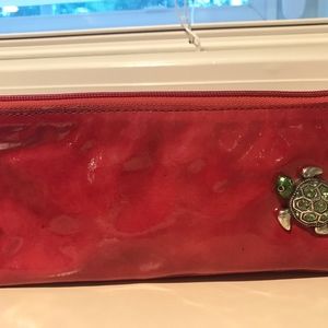 Brighton Red Turtle Cosmetic Bag